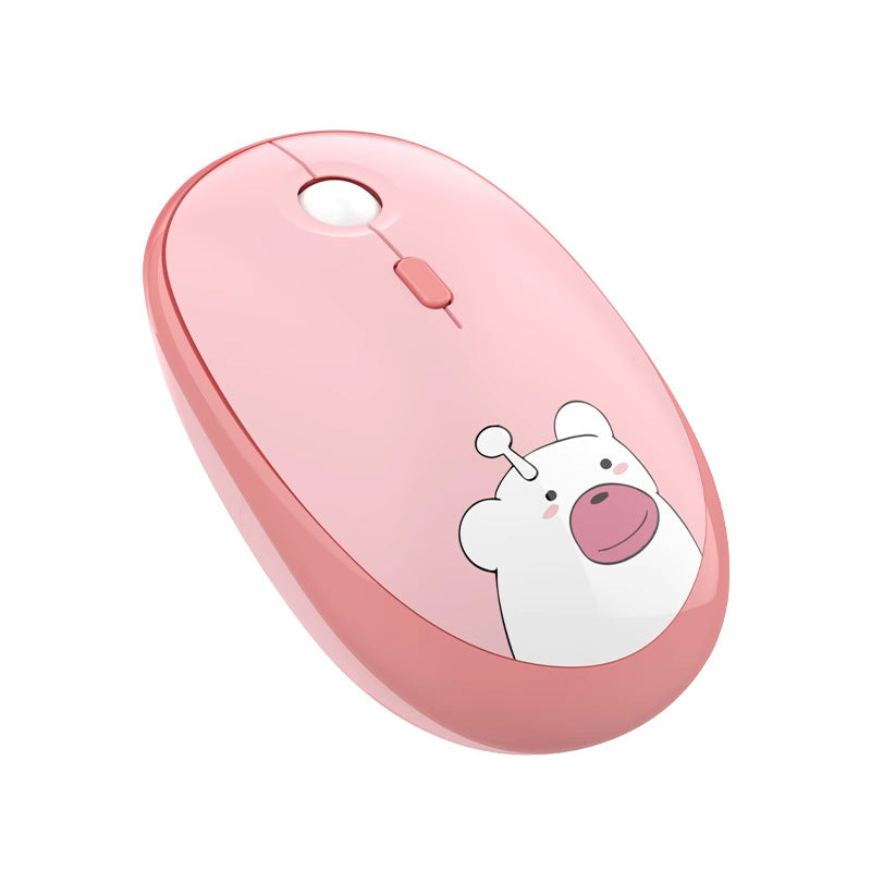 Cute Cartoon Wireless Mouse Bowlift