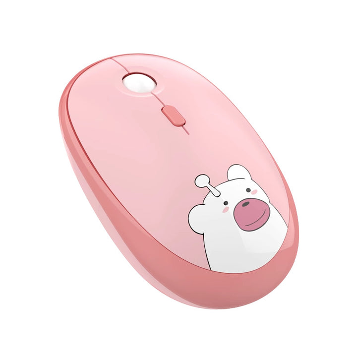 Cute Cartoon Wireless Mouse Bowlift