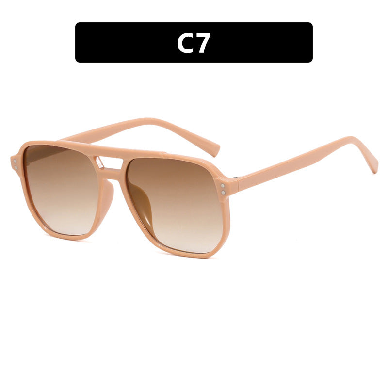 Women's oversized sunglasses with geometric design and UV protection Bowlift