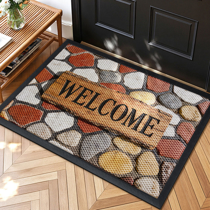 Geometric Patterned Welcome Mat