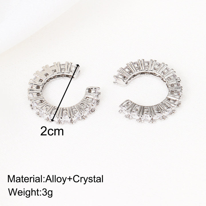 Sparkling hoops with zirconia stones Bowlift