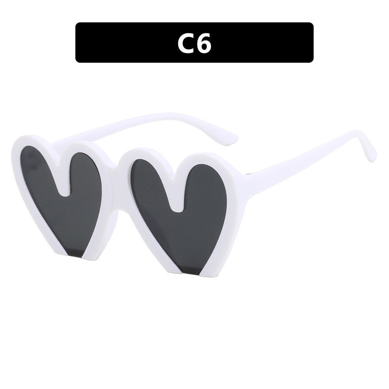 Women Heart-Shaped Sunglasses Bowlift 1780928954