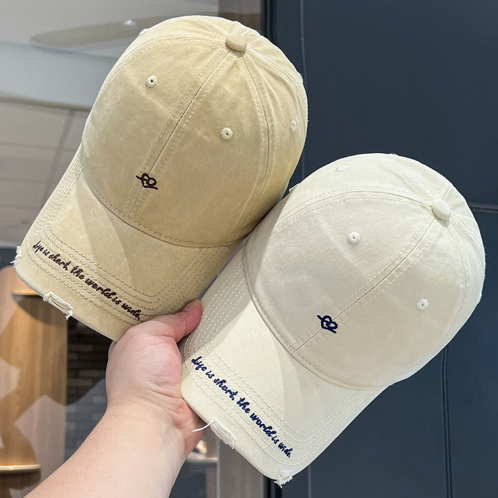 Women's Distressed Vintage Style Baseball Cap Bowlift