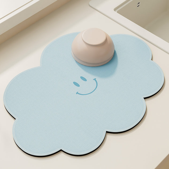 Cute Cloud Shaped Kitchen Counter Mat Bowlift