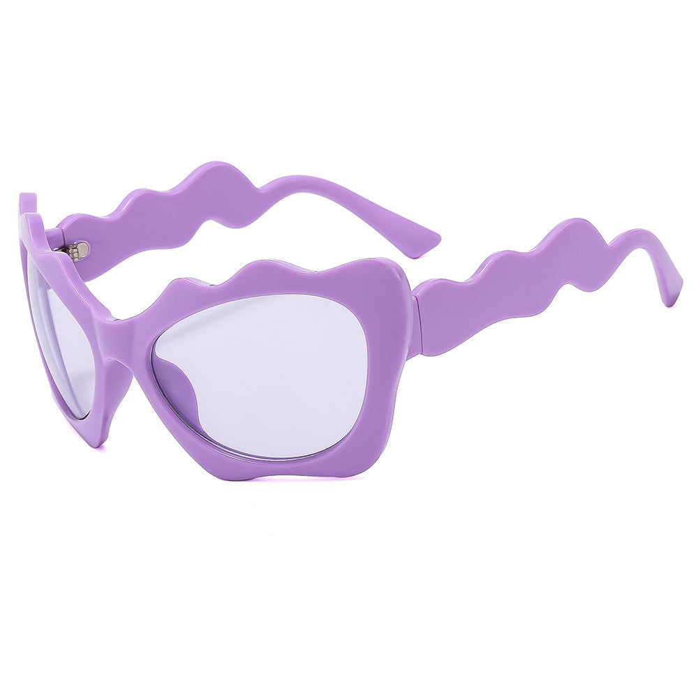 Ladies sunglasses in creative wave design Bowlift