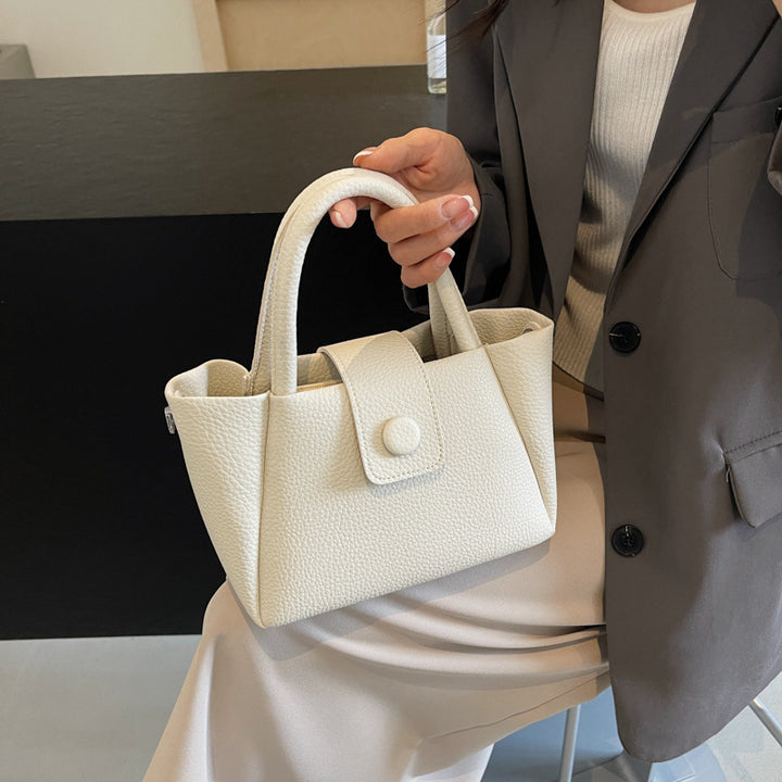 Compact Textured Handbag Bowlift