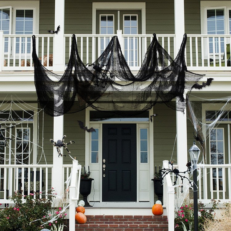 Decorative Halloween Cobweb Fabric Bowlift