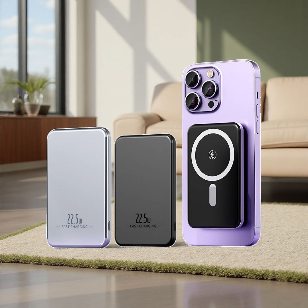Portable power bank with magnetic function Bowlift