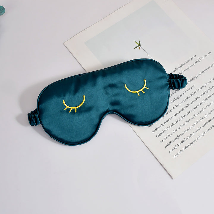Unisex nan silky-soft eye mask with ergonomic contour and adjustable elastic band Bowlift