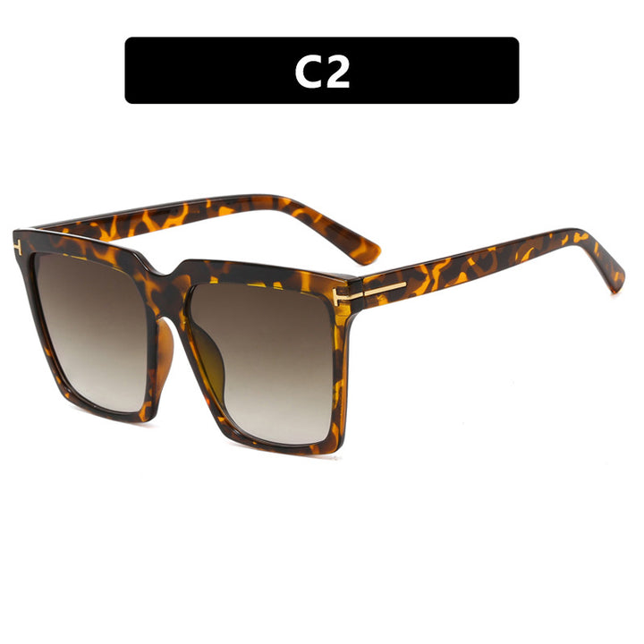 Women's square sunglasses with elegant metal accent Bowlift