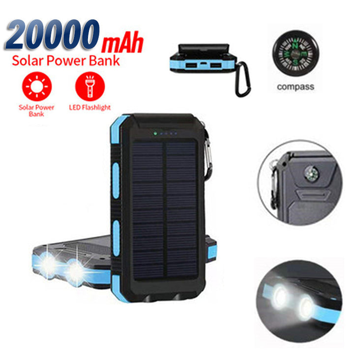 Solar-powered power bank with high capacity and shock-resistant design Bowlift