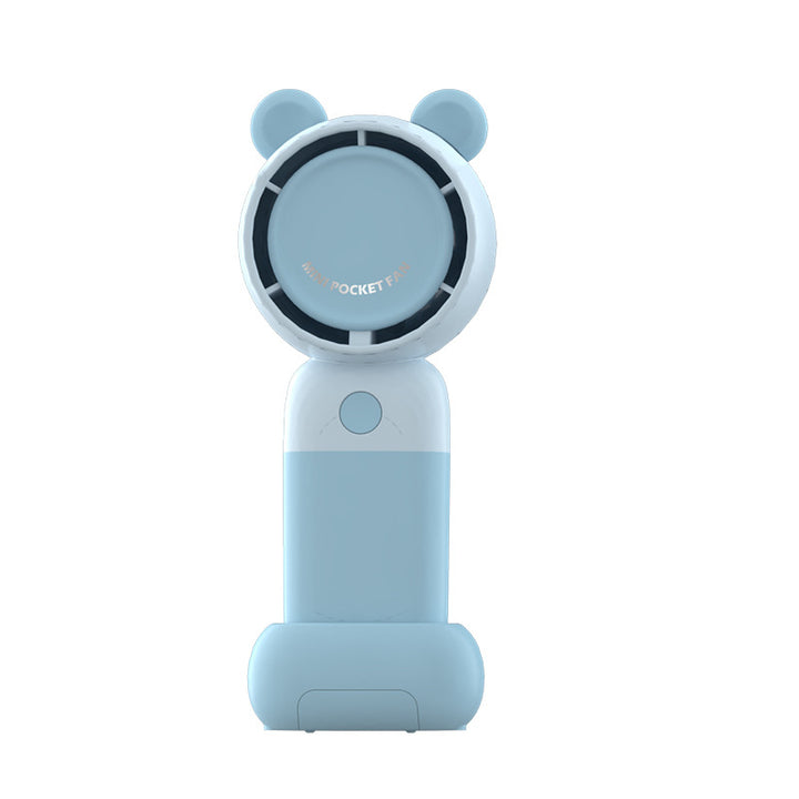 Ladies Portable Handheld Fan in Cute Bear Design Bowlift