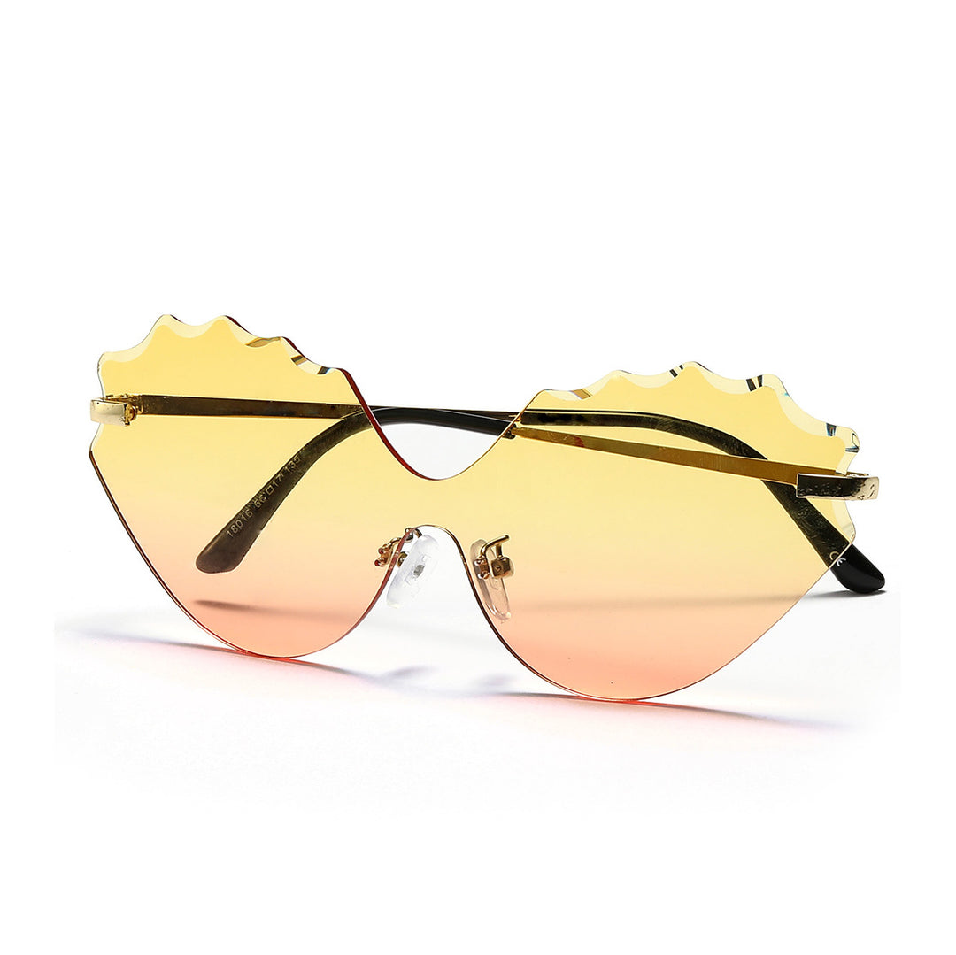 Women's Sunglasses with Unique Wave Design Bowlift