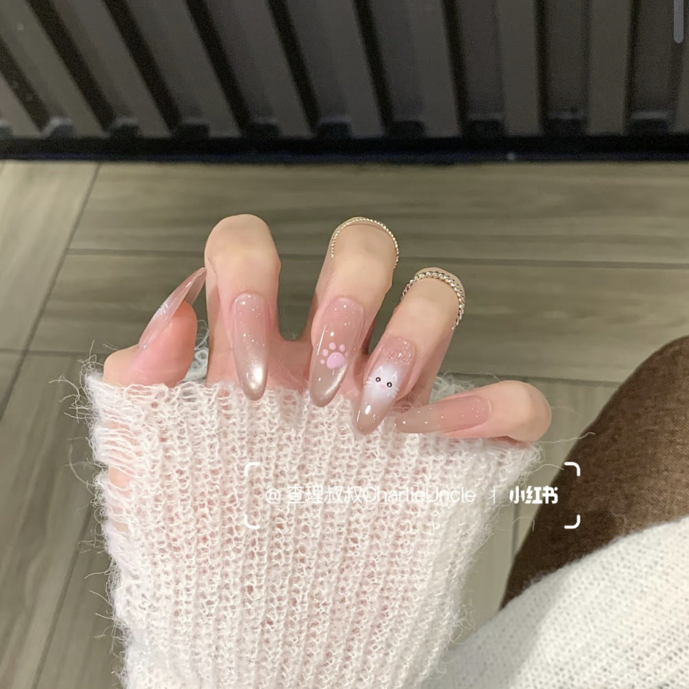 Decorative Butterfly-Embellished Press-On Nail Set