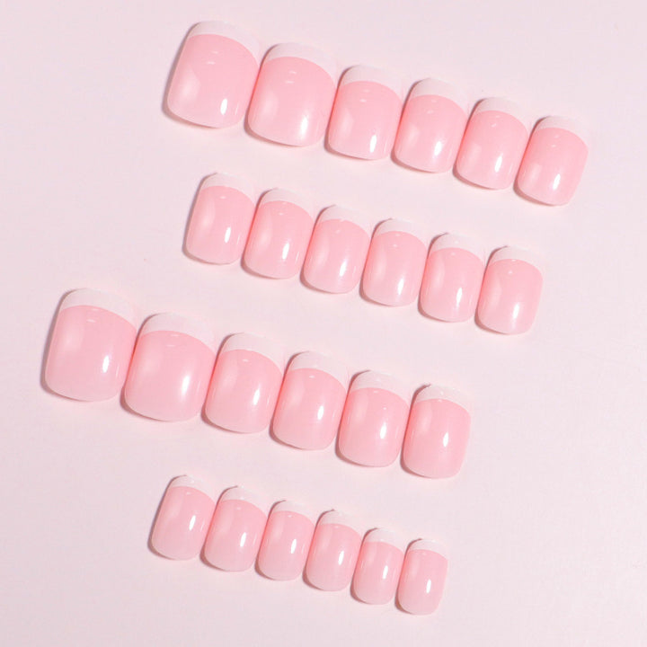Premium French Tip Press-On Nails Bowlift