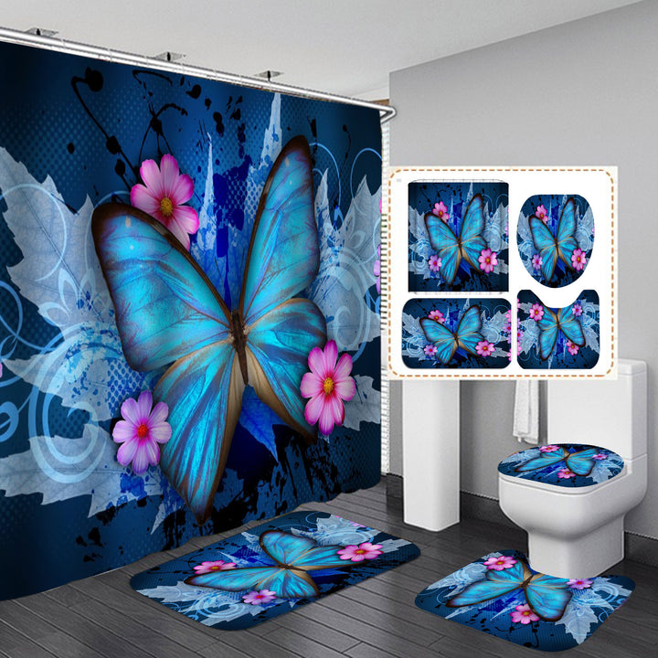Butterfly-Themed Bathroom Decor Set Bowlift