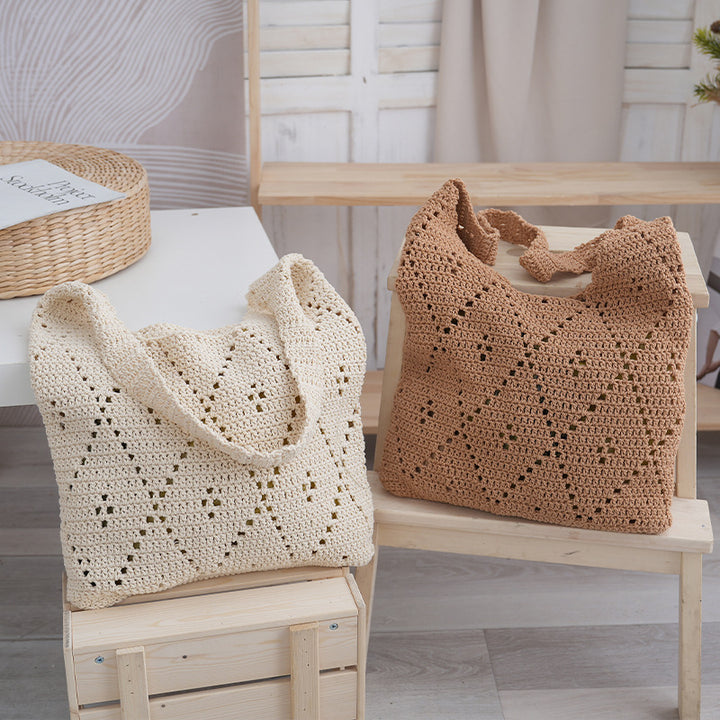 Handmade Macrame Tote Bag Bowlift