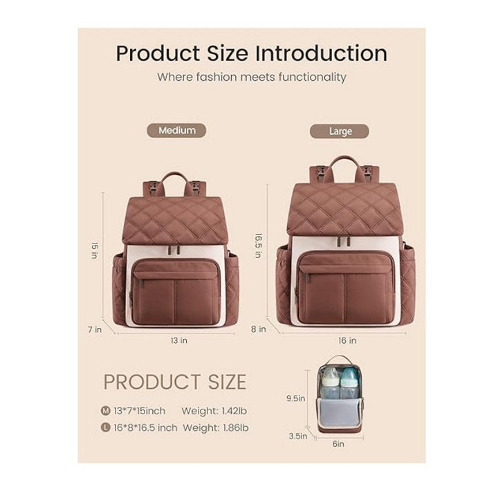 Quilted Multi-Purpose Backpack Bowlift