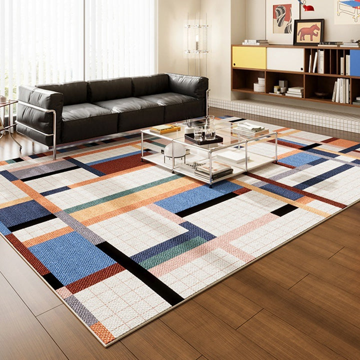 Geometric Pattern Area Rug Bowlift
