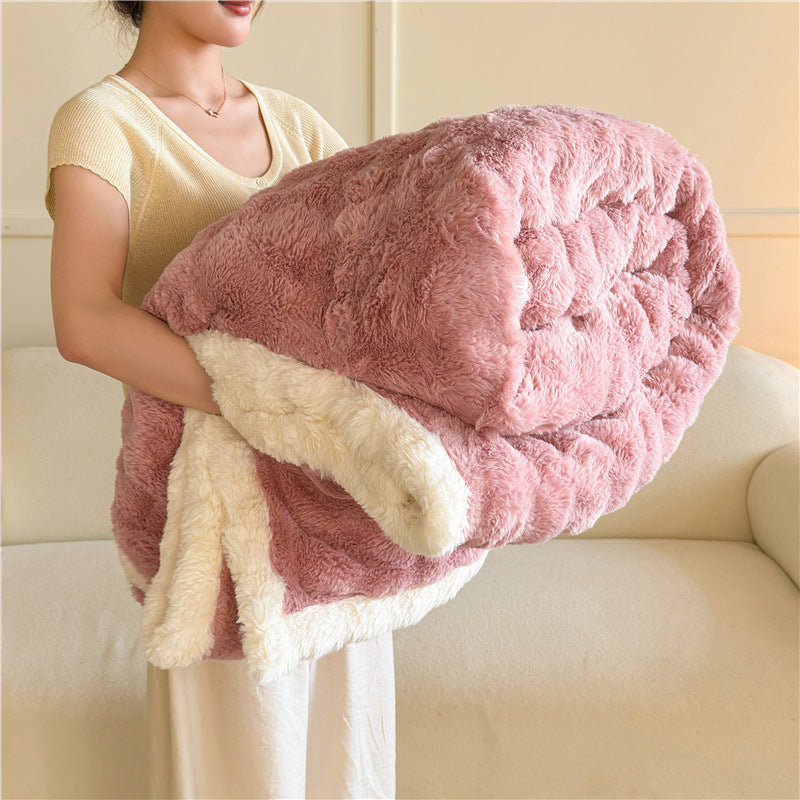 Women's Cozy Faux Fur Blanket