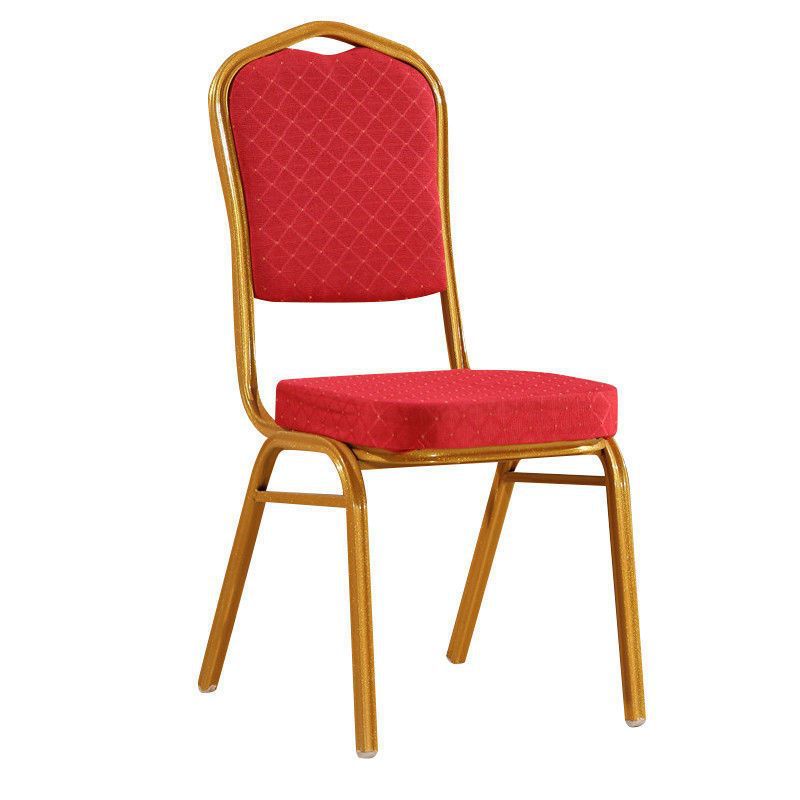 Elegant Upholstered Dining Chair with Gold Frame Bowlift