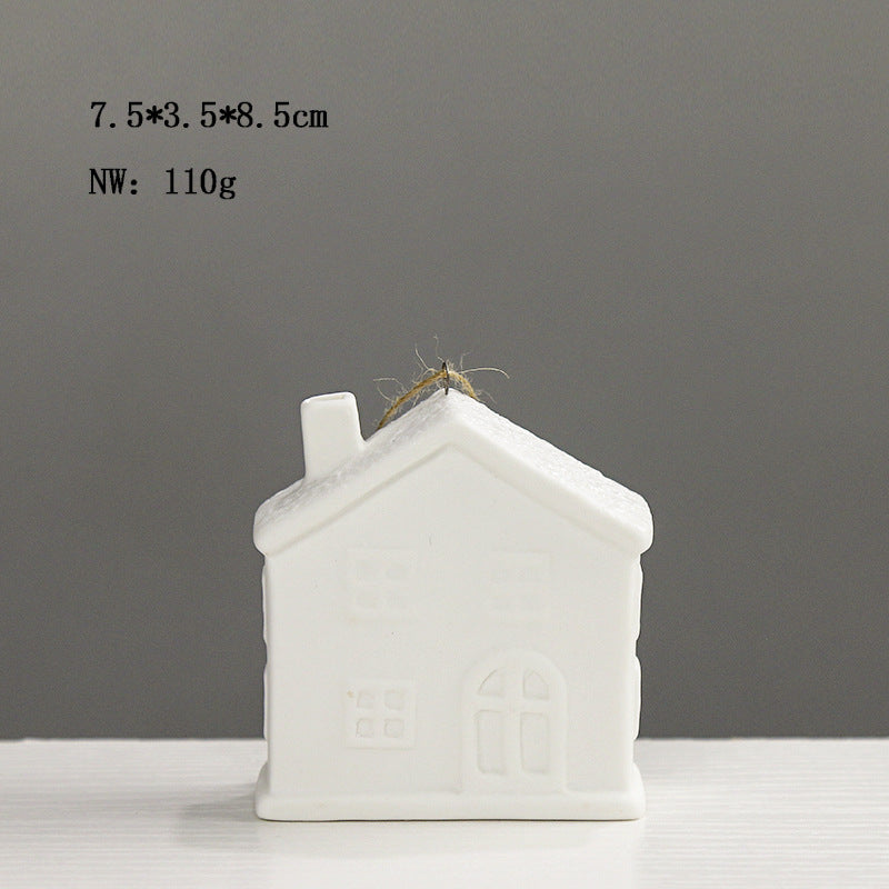 Decorative House-Shaped Ceramic Bowlift