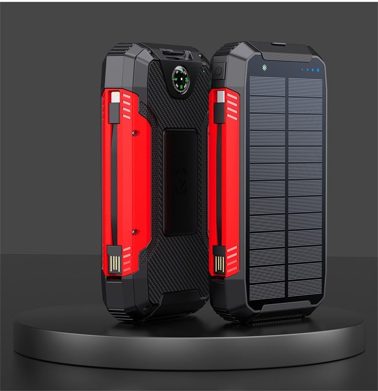 Robust Solar Powerbank with Integrated Compass and LED Lighting Bowlift