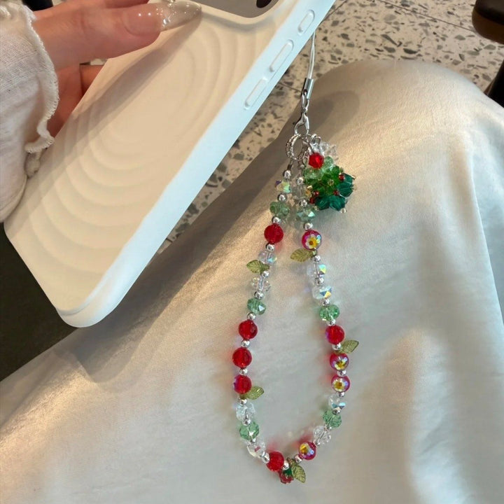 Decorative Beaded Charm Phone Strap Bowlift