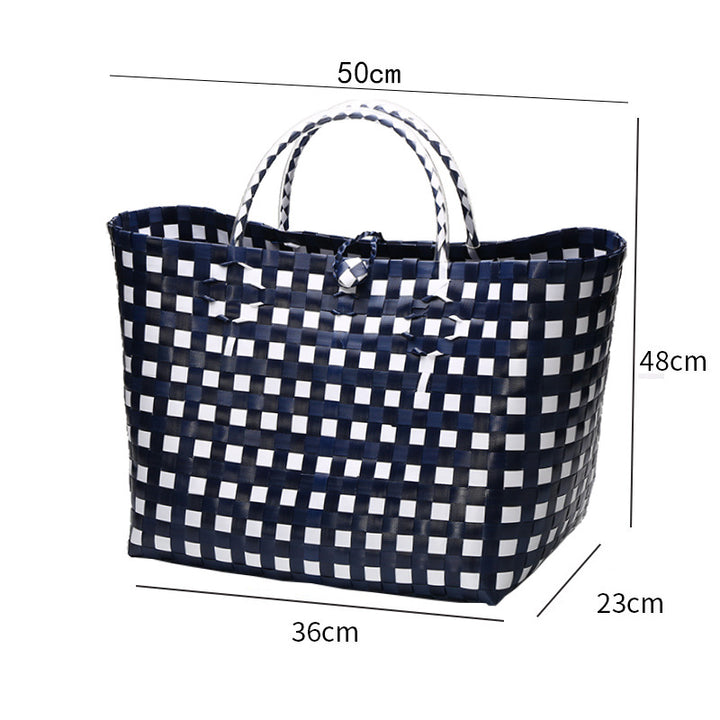 Large Capacity Woven Shopping Tote Bowlift