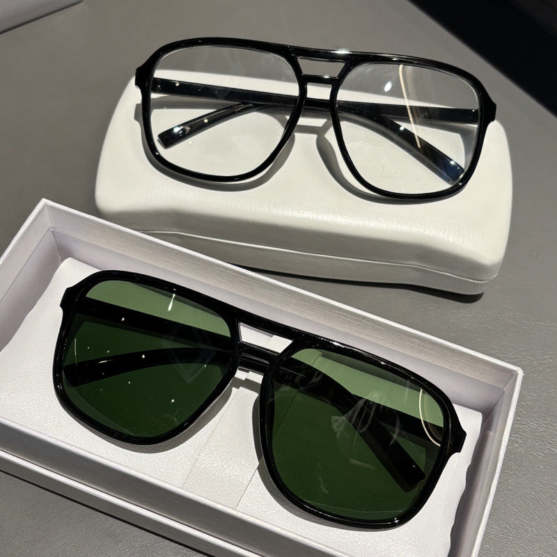 Premium Oversized Angular Frame Sunglasses Bowlift