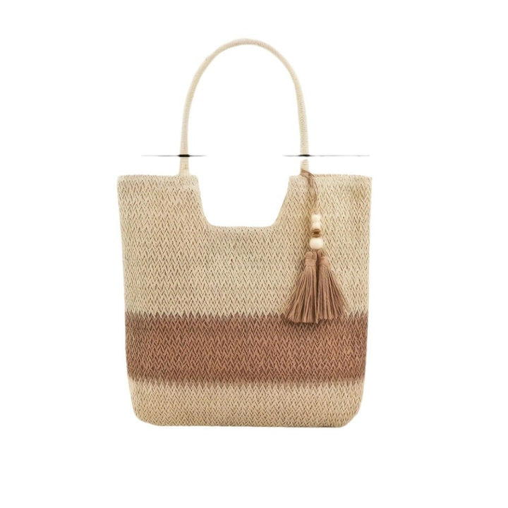Handmade Macrame Bag with Decorative Fringes Bowlift