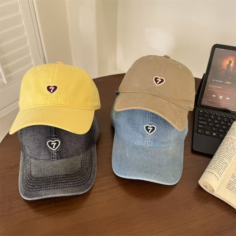 Women's Denim Baseball Cap Bowlift