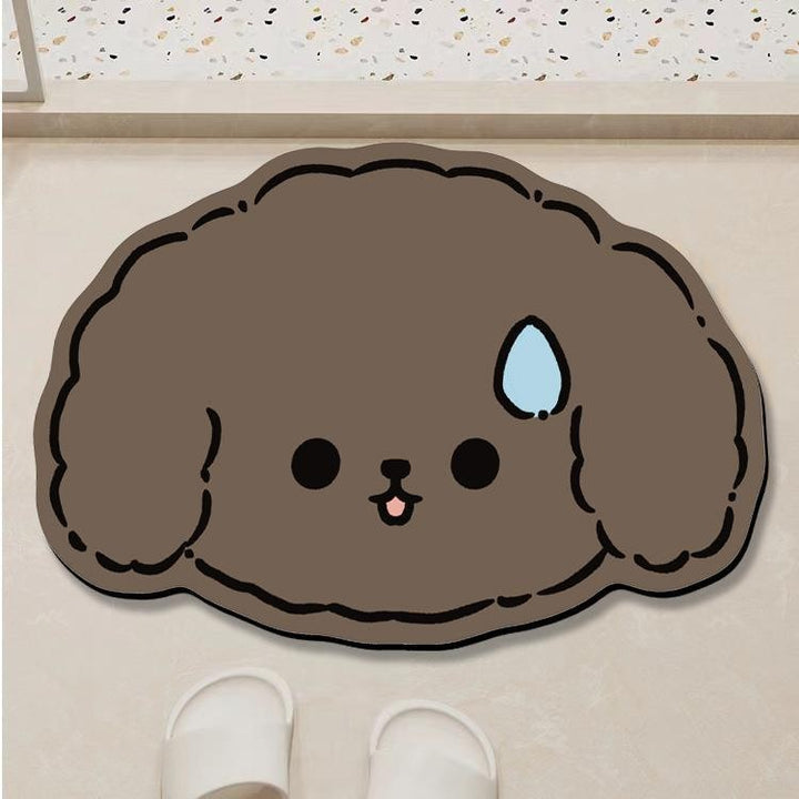 Cute Cartoon Pig-Shaped Bathroom Mat