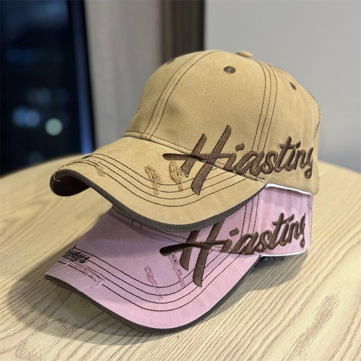 Men's Distressed Cotton Baseball Cap Bowlift 1784270668