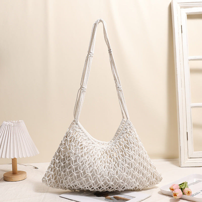Hand-knotted Macrame Bag Bowlift