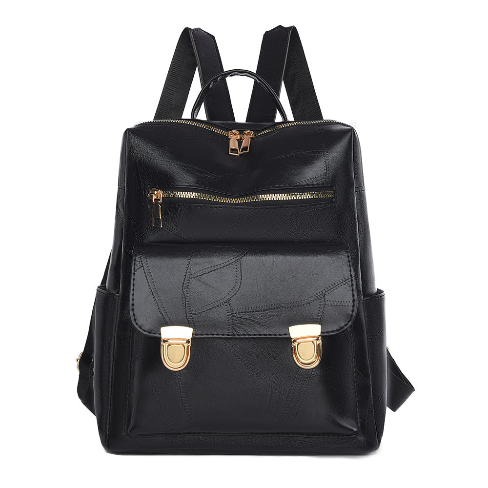 Stylish Leather Backpack Bowlift
