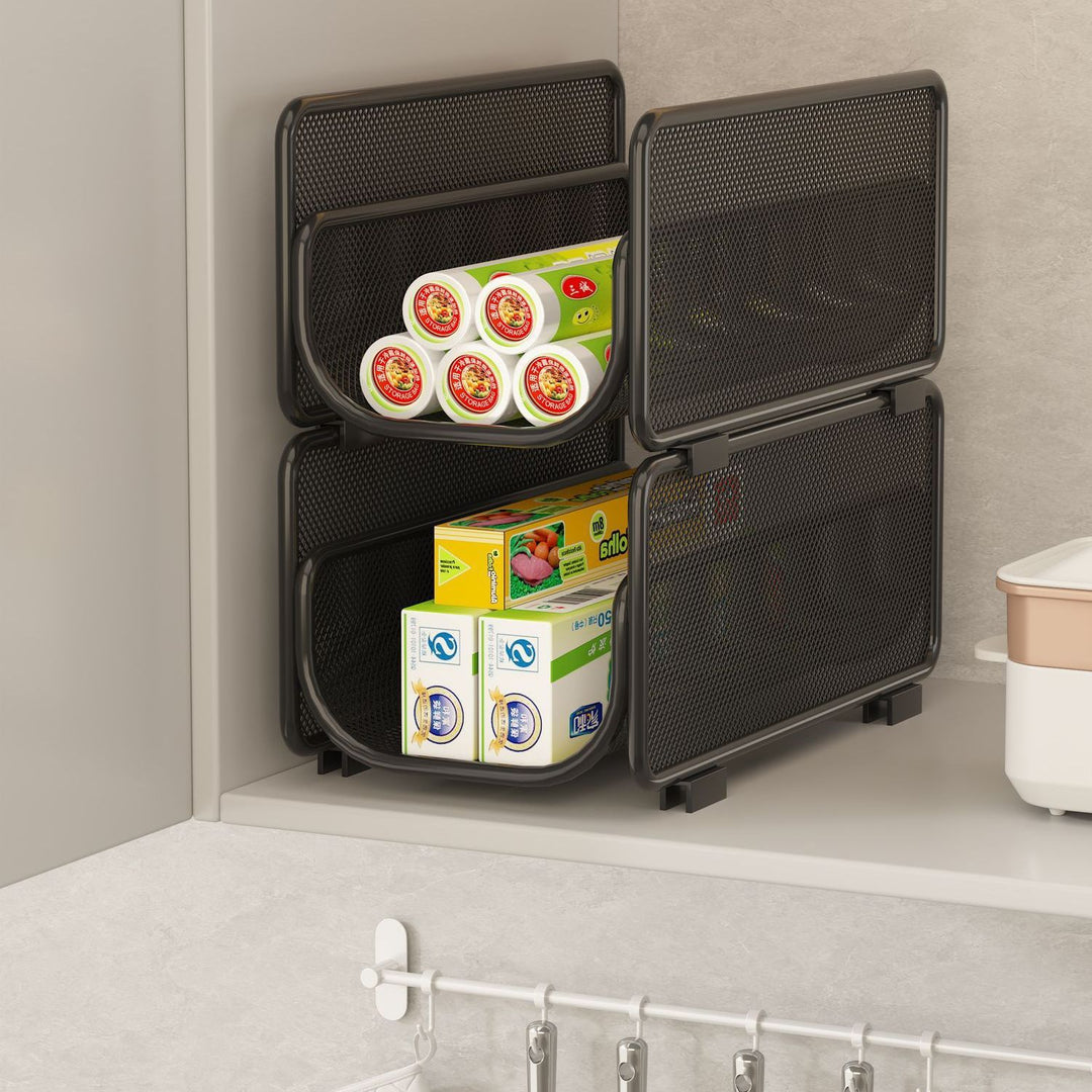 Versatile Under-Shelf Storage Basket Bowlift
