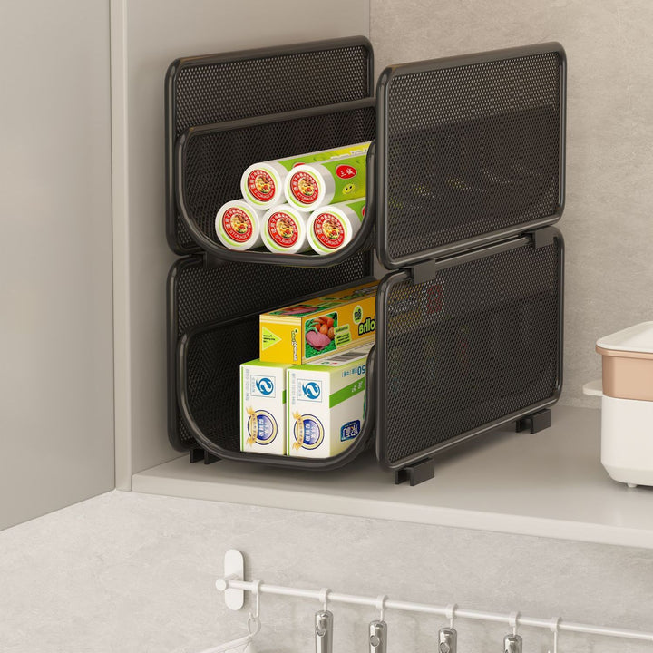 Versatile Under-Shelf Storage Basket Bowlift
