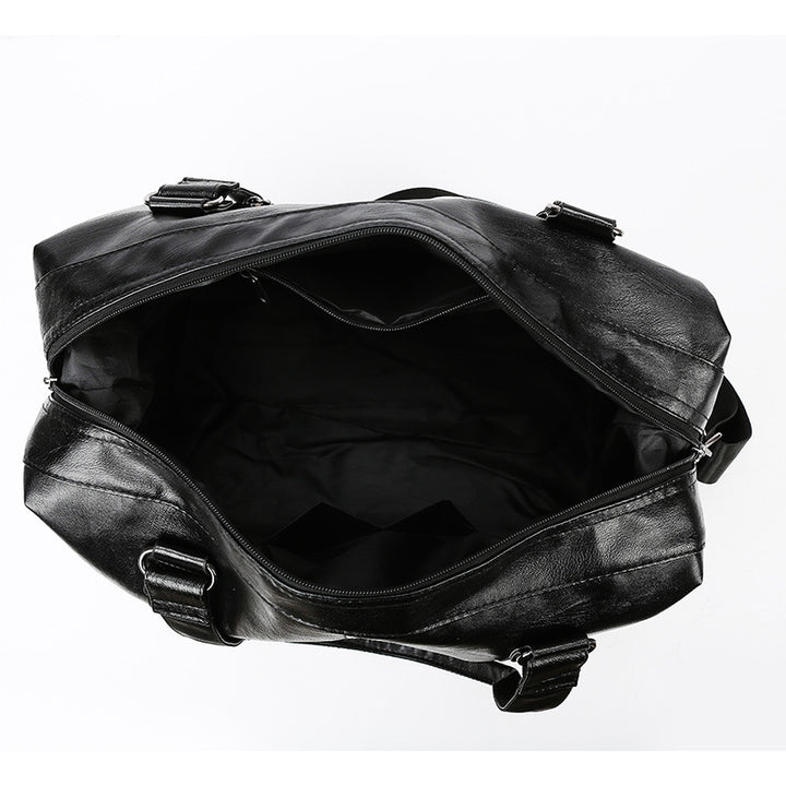Luxurious Leather Weekend Duffel Bag Bowlift