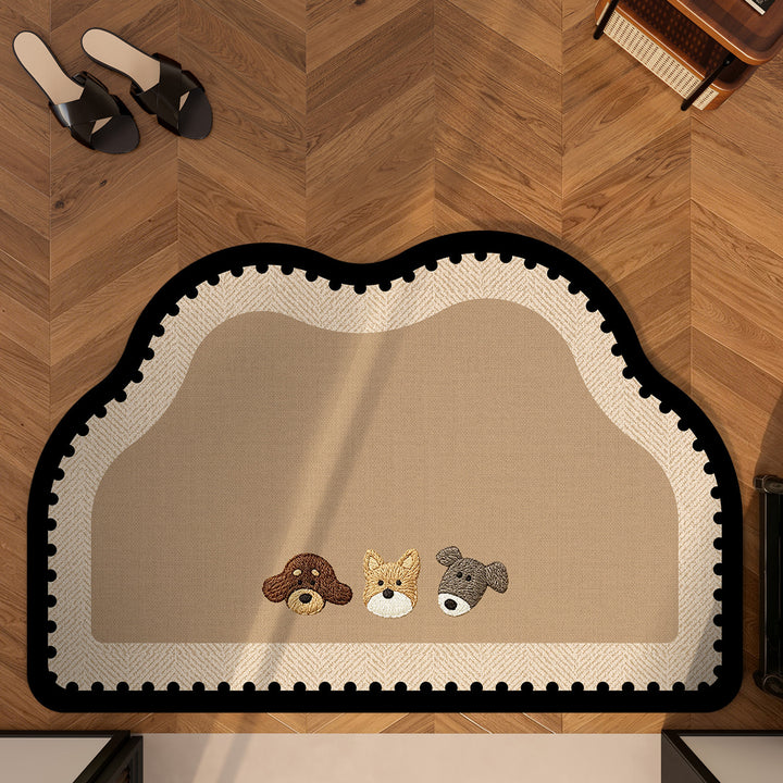 Cute Pet-Themed Bath Mat Bowlift