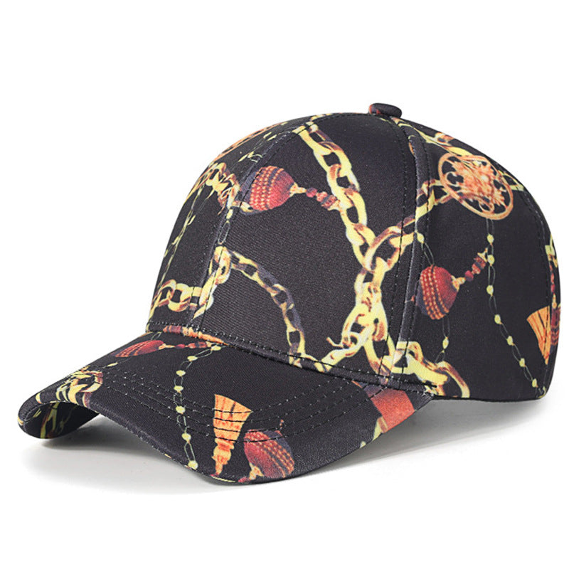Women's Fashionable Artistic Print Baseball Cap Bowlift