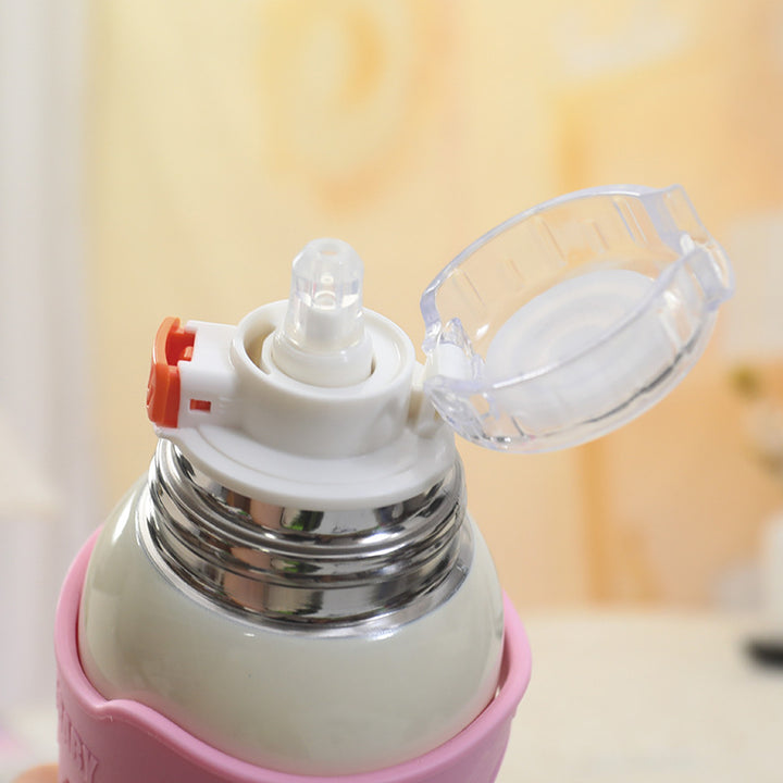 Insulated children's drinking bottle with detachable carrying system Bowlift