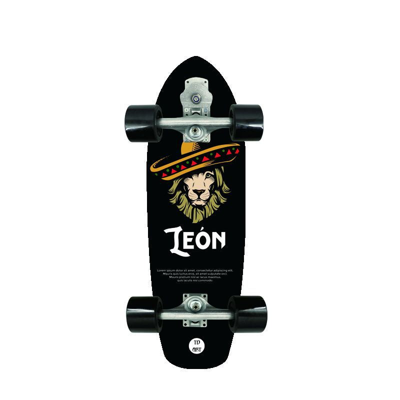 Retro-Inspired Mini Cruiser Skateboard Bowlift