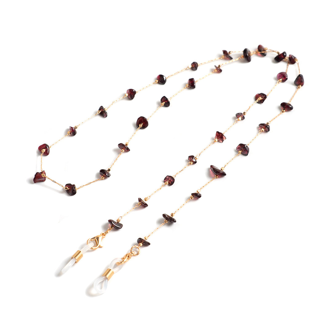 Delicate Gemstone Bead Eyewear Chain Bowlift