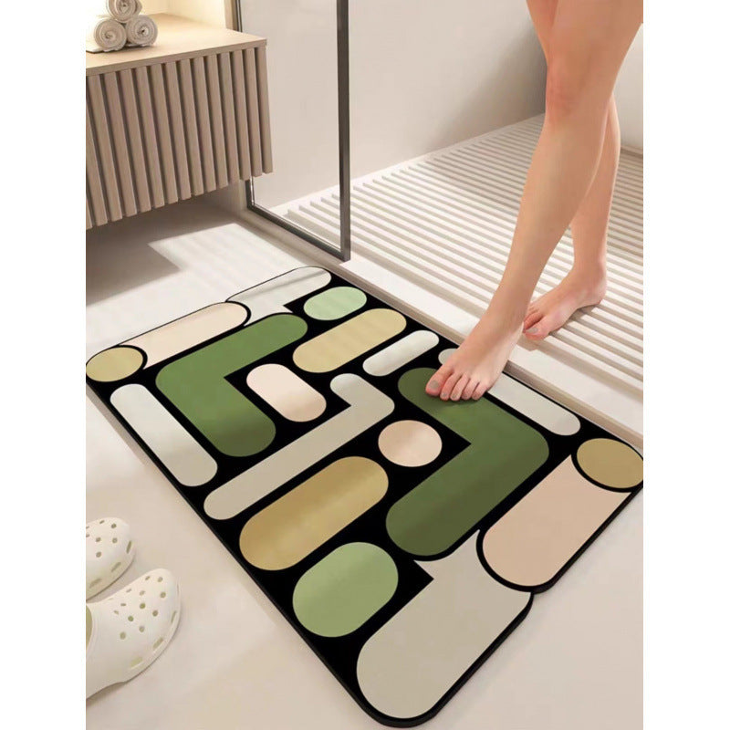 Abstract Geometric Bath Mat Bowlift