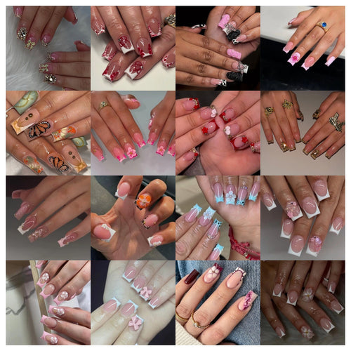 Trendy Ombre Nail Extensions Bowlift