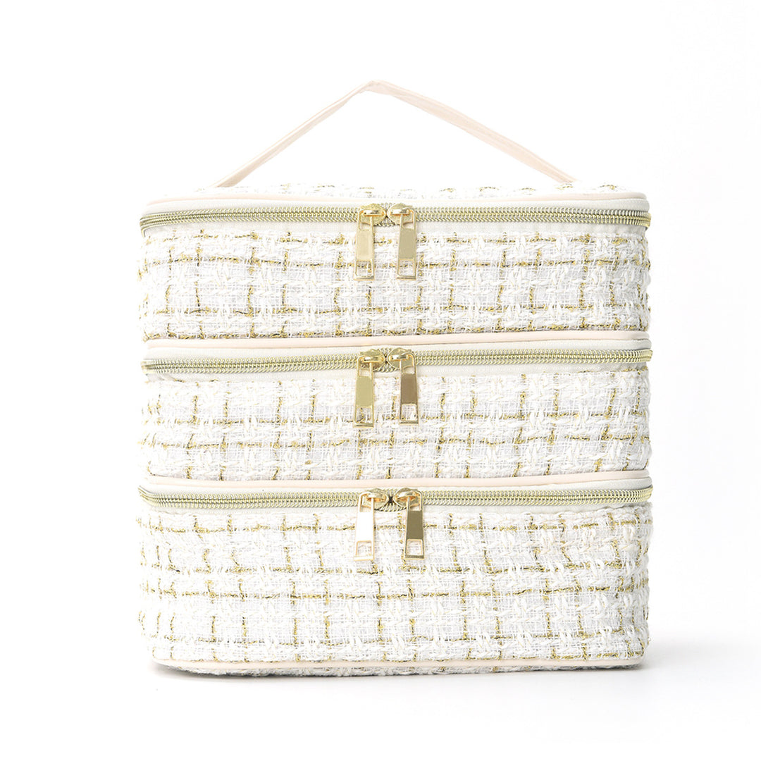 Cosmetic organizer bag with multiple compartments Bowlift