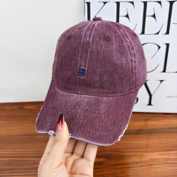 Unisex Distressed Cotton Baseball Cap Bowlift 1784083761