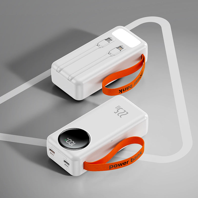 Portable power bank with intelligent dual USB fast charging Bowlift