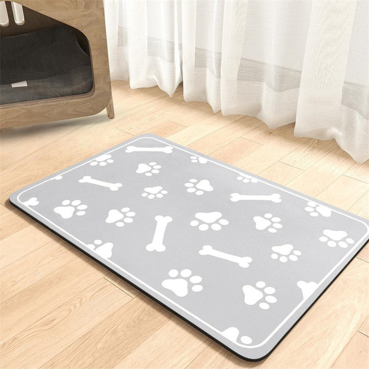 Extra large waterproof silicone pet feeding mat with non-slip backing Bowlift